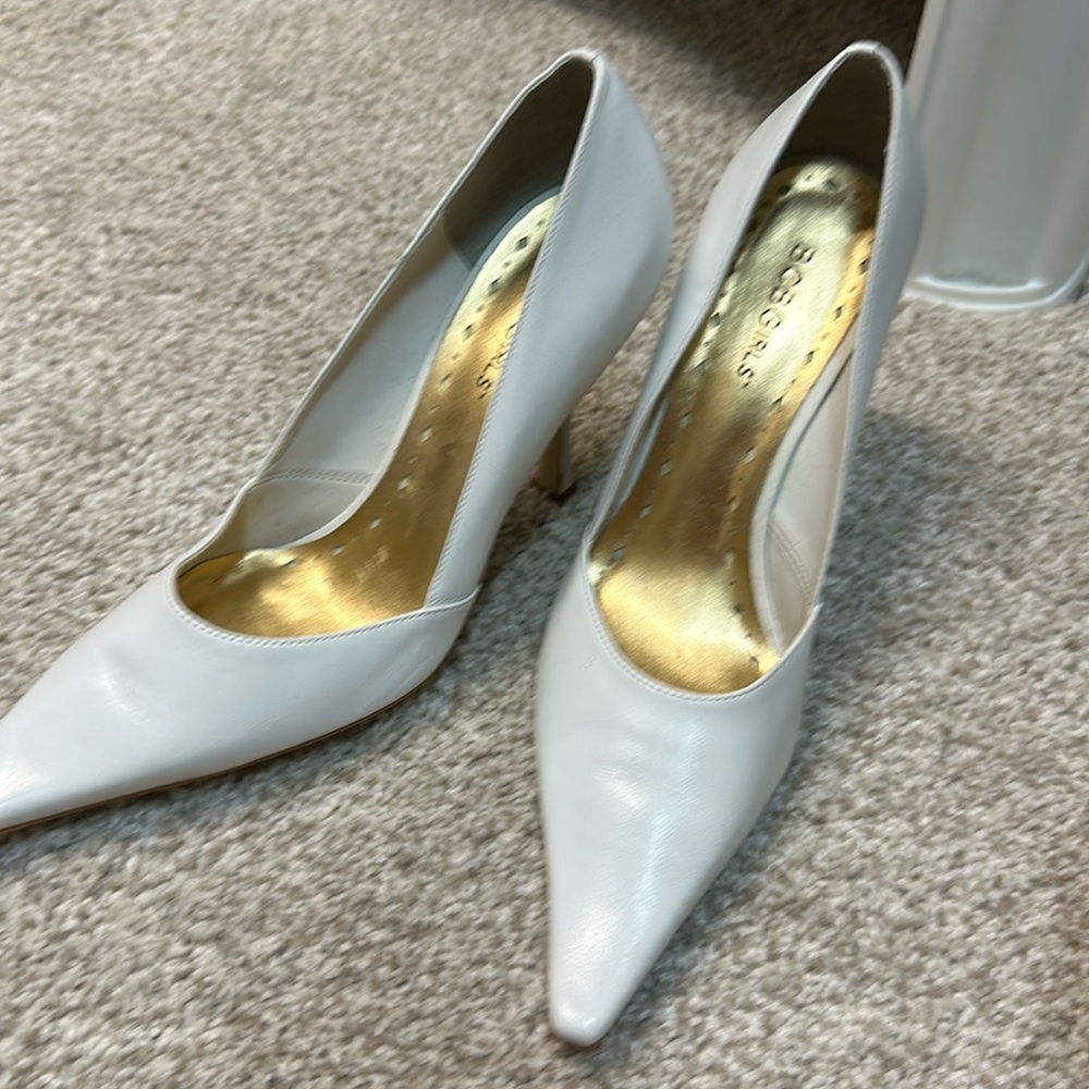 White pumps